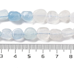 Natürliche Regenbogen Mondstein & Aquamarin Perlen Stränge&nbsp;G-L610-B03-01