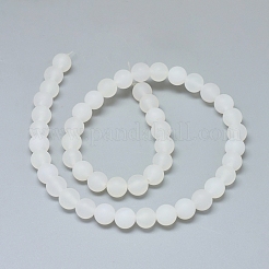Bianco naturale agata fili di perline&nbsp;G-D0005-28-8mm