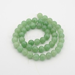 Natürliche grüne Aventurine runde Perle Stränge&nbsp;G-P070-37-8mm