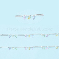 Catene a maglie ovali in ottone&nbsp;KK-F862-55S