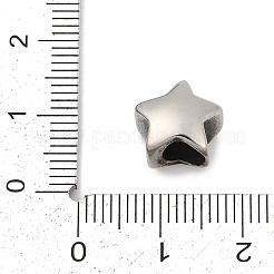 304 Edelstahl-Europäische Perlen&nbsp;STAS-G350-08P