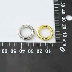 20 Stück 2-Farben-Rack-Beschichtung Federringverschlüsse aus Legierung&nbsp;PALLOY-CJ0002-40