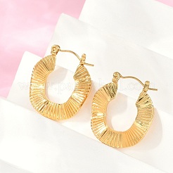 Orecchini a cerchio in acciaio inossidabile 304 per donna&nbsp;EJEW-U046-04G