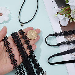 6 stücke 6 arten gothic blume spitze choker halsketten für frauen&nbsp;NJEW-SC0001-76