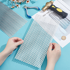 Tôles d'aluminium à trous ronds&nbsp;DIY-WH0726-014P