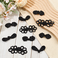 30 Paar 3 Stile handgemachte chinesische Frösche Knoten Knöpfe Sets&nbsp;BUTT-DR0001-06