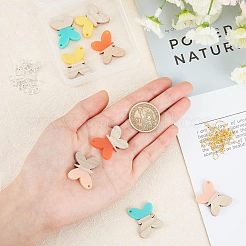 Kits de fabrication de boucles d'oreilles pendantes papillon DIY&nbsp;DIY-OC0006-03
