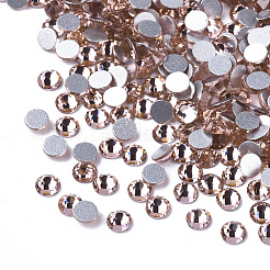 Cabochons de strass dos plat en verre&nbsp;X-RGLA-S002-12SS-12