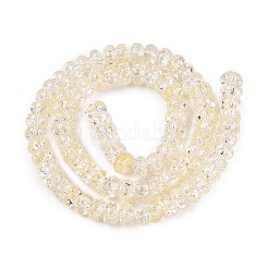 Fili di perline di vetro trasparenti screpolate&nbsp;GLAA-N069-02A-09