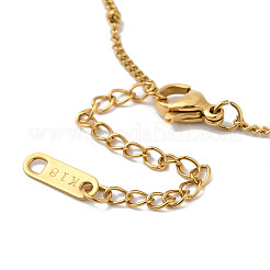 Collares colgantes de acero inoxidable 304 con esmalte y revestimiento iónico (IP)&nbsp;NJEW-Z024-01G