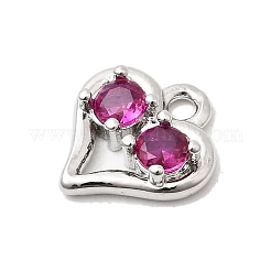 Pendentifs avec zircon cubiques à micro-pavés en laiton&nbsp;KK-L258-11P