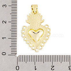 Colgantes de esmalte de latón chapado en rack&nbsp;KK-P269-08G-01