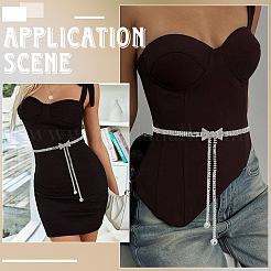 Kettengürtel mit Kristall-Strass&nbsp;AJEW-WH20816-035P