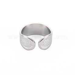 Bague ouverte en acier inoxydable 304 anti-ternissement avec inscription « Love » pour femme&nbsp;RJEW-S405-191P