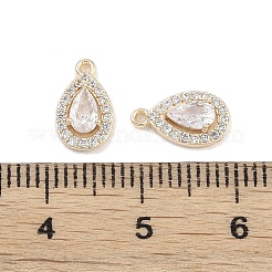Pendentifs en laiton zircon cubique transparent&nbsp;KK-K351-41G