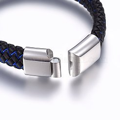 Geflochtene Kordelarmbänder aus Mikrofaser-Kunstleder&nbsp;BJEW-E345-07P