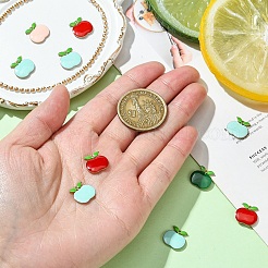 10 pieza de dijes de esmalte de latón para el día del maestro&nbsp;KK-YW0002-48