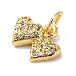 Pendentifs en laiton plaqué en rack et zircone cubique transparente&nbsp;KK-L216-051G