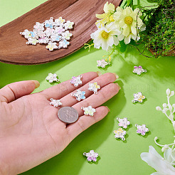 30 pièces pendentifs en alliage de 5 couleurs avec strass&nbsp;RB-TA0001-37