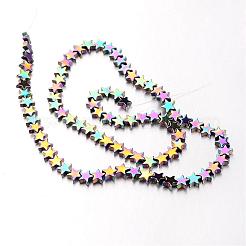 Chapelets de perles en hématite synthétique sans magnétique&nbsp;G-F300-24B-02