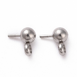 Perno per orecchini a sfera in acciaio inossidabile 304 anti-ossidazione&nbsp;STAS-Z035-01B-P