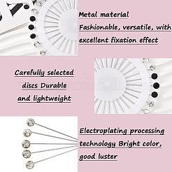 1 set di spille con strass in ferro&nbsp;AJEW-SC0031-23B