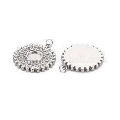 Pendentifs en acier inoxydable 304 avec monture en émail&nbsp;STAS-N097-195P