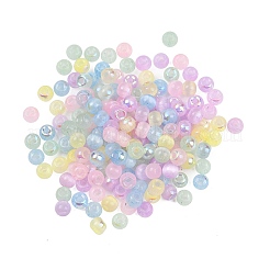 Perline rotonde in vetro imitazione occhio di gatto di colore misto&nbsp;LS-SEED-NH0003-01A-04