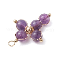 Colgantes de naturales amatista&nbsp;PALLOY-JF02885-04