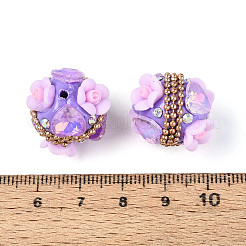 Handgefertigte Polymer Clay Strass Indonesien Perlen&nbsp;CLAY-N015-07