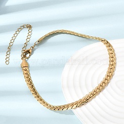 Collares de cadena de eslabones unisex de acero inoxidable 304&nbsp;NJEW-K305-19G
