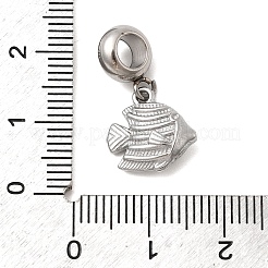 304 Edelstahl Meerestier europäischen Anhänger Charms&nbsp;STAS-D153-04B-P