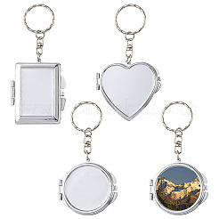 3 Stück 3 Stile Eisen-Schlüsselanhänger&nbsp;KEYC-SC0001-98P