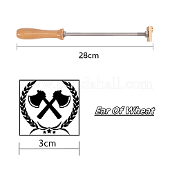 Prägen Prägen Löten Messing mit Stempel&nbsp;AJEW-WH0113-15F