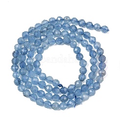 Hilos de cuentas de aguamarina azul diablo natural&nbsp;GG-CBAF158-D01-09