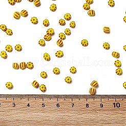 6/0 undurchsichtige Farben sickern aus Glasperlen&nbsp;SEED-F003-04A-01