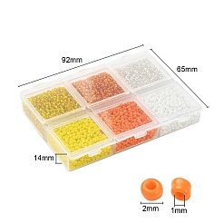 4500 Stück 6 Stil 12/0 Glasperlen&nbsp;SEED-YW0001-27A