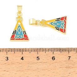 Messing Emaille-Anhänger&nbsp;KK-CBA6938-03G-03