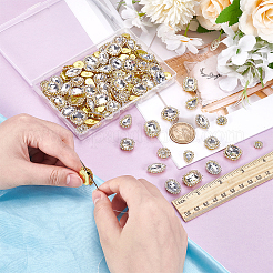 100 Stück 10 Stil Strass zum Aufnähen&nbsp;FIND-FG0004-75