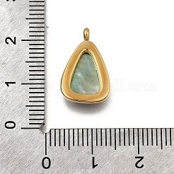 Natürliche schwarze Lippe Shell Anhänger&nbsp;STAS-F318-15G