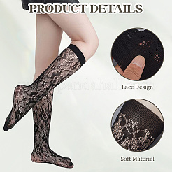 Wadenlange Nylonsocken für Frauen und Mädchen&nbsp;AJEW-WH20006-235A
