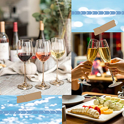 Kits para hacer anillos con dijes de copas de vino con letras iniciales de la A a la Z (DIY)&nbsp;DIY-SC0024-59B