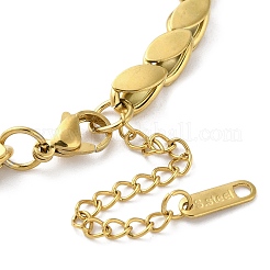 304 Edelstahl-Pferdeaugen-Gliederkettenarmbänder für Damen&nbsp;BJEW-G712-11G