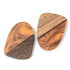 Pendentifs en bois de résine et de noyer&nbsp;RESI-S389-042A-A01