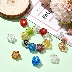 15pcs cuentas de lampwork hechas a mano&nbsp;LAMP-YW0001-66A