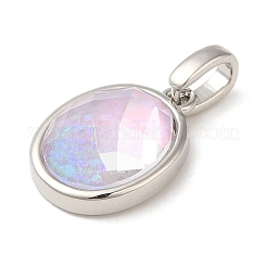 Gestell aus Messing mit Anhängern aus synthetischem Opal&nbsp;KK-S370-09P