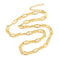 Colliers de chaîne de câble en laiton pour les femmes&nbsp;NJEW-B157-01G