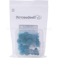 Gefärbte synthetische türkisfarbene Cabochons mit flacher Rückseite&nbsp;TURQ-NB0001-02