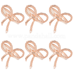 Serviettenringe aus Eisen mit Schleife&nbsp;DIY-WH20007-680RG