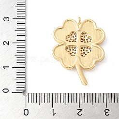 Colgante micropavé cubic zirconia de latón&nbsp;KK-U053-25G-03